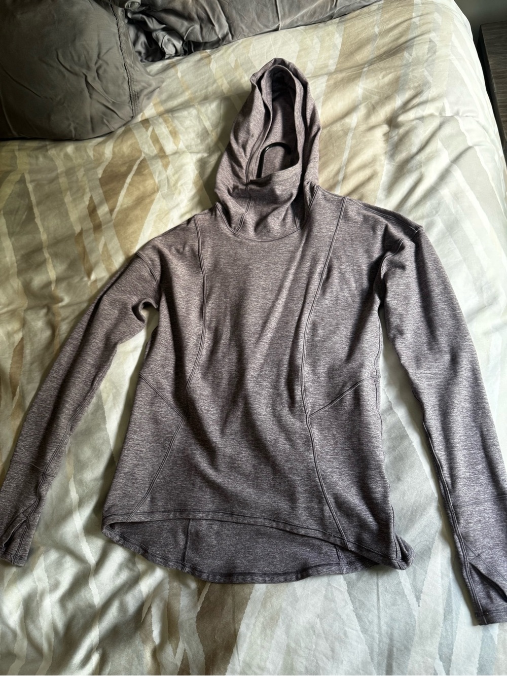 lululemon athletica Heathered Mauve Long-Sleeve Hooded Pullover